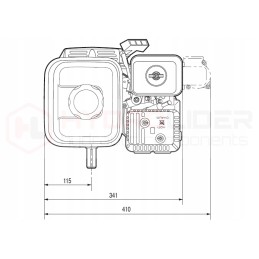 Honda GX120 internal combustion engine, pump 11l 3 05cm3