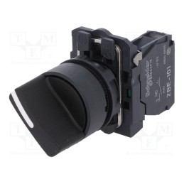 1 pcs x SCHNEIDER ELECTRIC - XB5AD21 - Switch: rotary, 22mm, Stabl.pos: 2, NO, black, none, 3A/240VAC, IP66