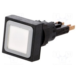 1 pcs x EATON ELECTRIC - Q25LT-WS/WB - Switch: push-button, 16mm, Stabl.pos: 1, white, filament lamp