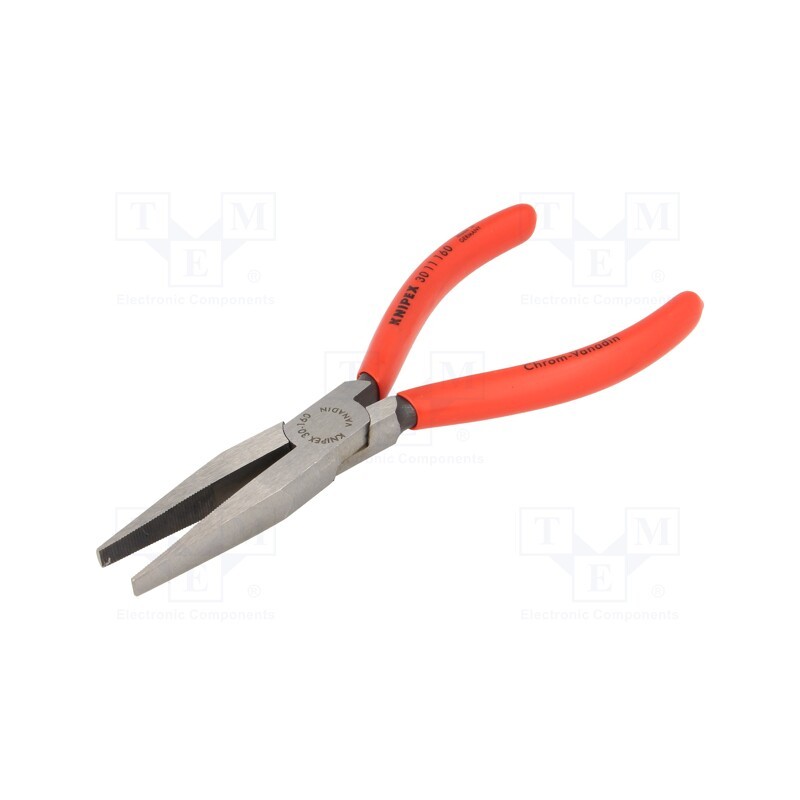 1 pcs x KNIPEX - 30 11 160 - Pliers, flat,elongated, for bending, gripping and cutting