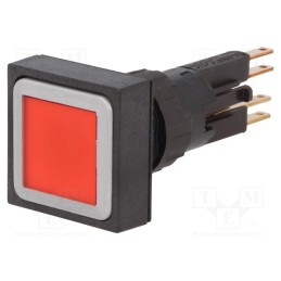 1 pcs x EATON ELECTRIC - Q25LT-RT/WB - Switch: push-button, 16mm, Stabl.pos: 1, red, filament lamp, 24VDC