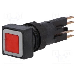 1 pcs x EATON ELECTRIC - Q18LT-RT/WB - Switch: push-button, 16mm, Stabl.pos: 1, red, filament lamp, 24VDC