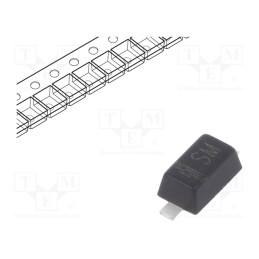 10 pcs x DIOTEC SEMICONDUCTOR - SD101CW - Diode: Schottky rectifying, SMD, 40V, 0.015A, 1ns, SOD123F, 400mW