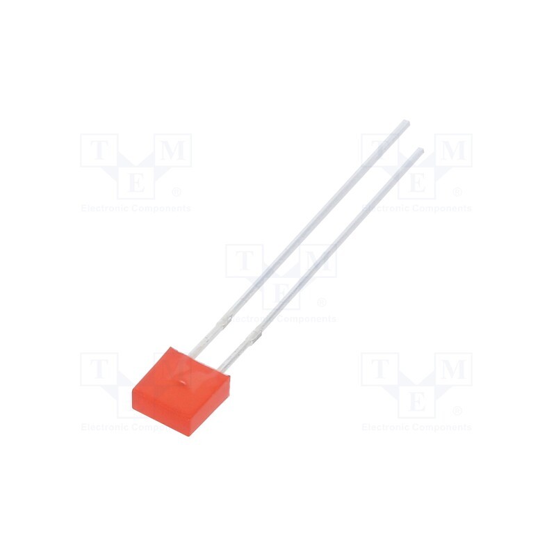 1 pcs x OPTOSUPPLY - OSR5JA7DA4B - LED, rectangular, 2x5x5mm, red, 100÷150mcd, 100°, Front: flat, 20mA
