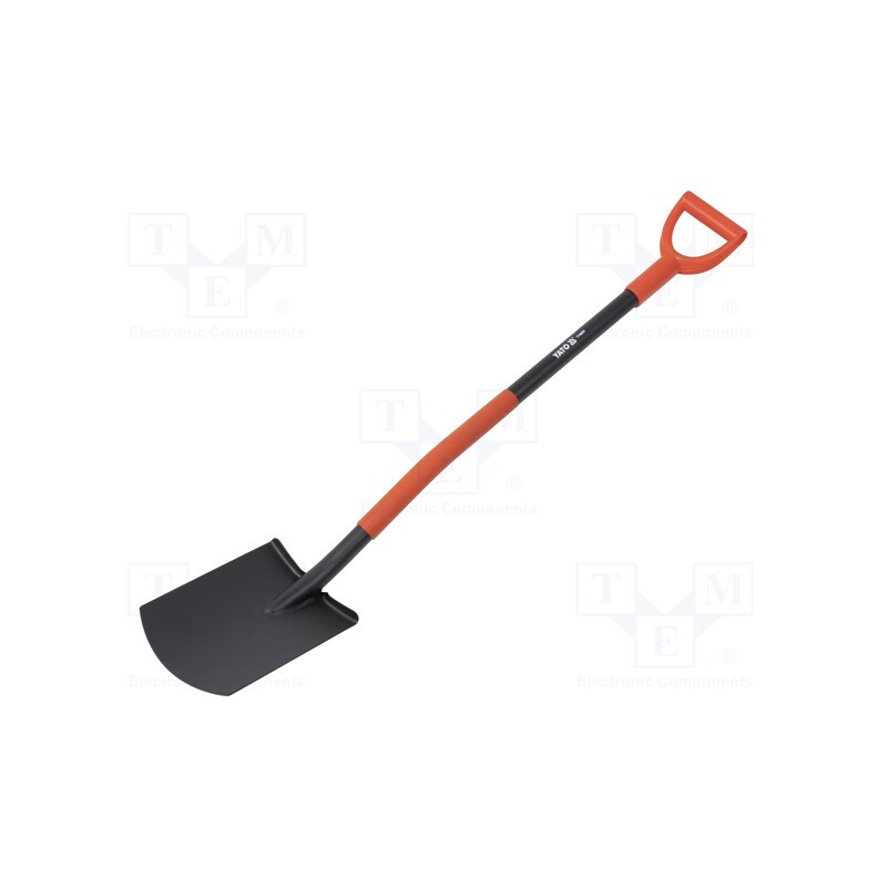 1 pcs x YATO - YT-86800 - Spade, L: 1200mm, straight, W: 195mm, Handle mat: metal