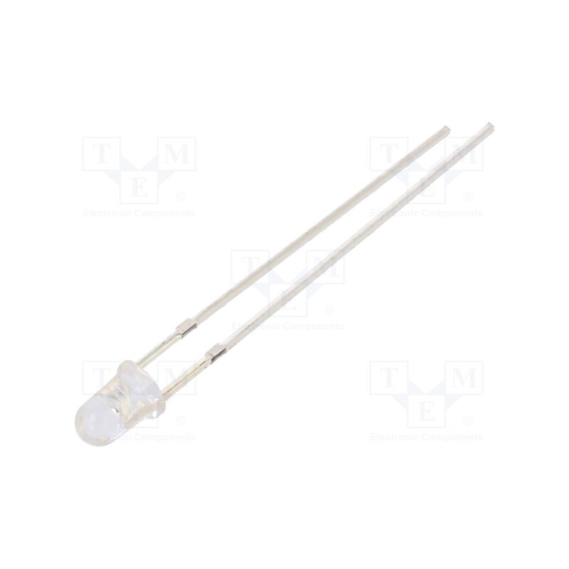 1 pcs x OPTOSUPPLY - OSY5JA3Z71A - LED, 3mm, yellow, 500÷750mcd, 70°, Front: convex, 1.8÷2.6V