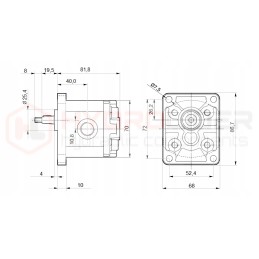Honda GX200 internal combustion engine, pump 20l 5 55cm3