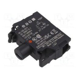 1 pcs x EAO - 45-320.1E11 - Illuminating unit, 22mm, 45, front fixing, 6÷24VAC, red, 6÷24VDC