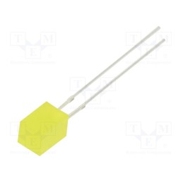 1 pcs x OPTOSUPPLY - OSY5JA7NE4B - LED, rectangular, 5x5x7mm, yellow, 150÷220mcd, 140°, Front: flat