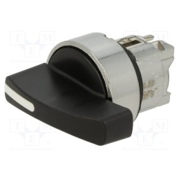 1 pcs x SCHNEIDER ELECTRIC - ZB4BJ7 - Switch: rotary, 22mm, Stabl.pos: 2, black, none, IP66, prominent