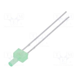 1 pcs x LUCKYLIGHT - LL-204PGD1F-G5-2B - LED, 2mm, green, 460÷780mcd, 130°, Front: flat, 2.6÷3.6V