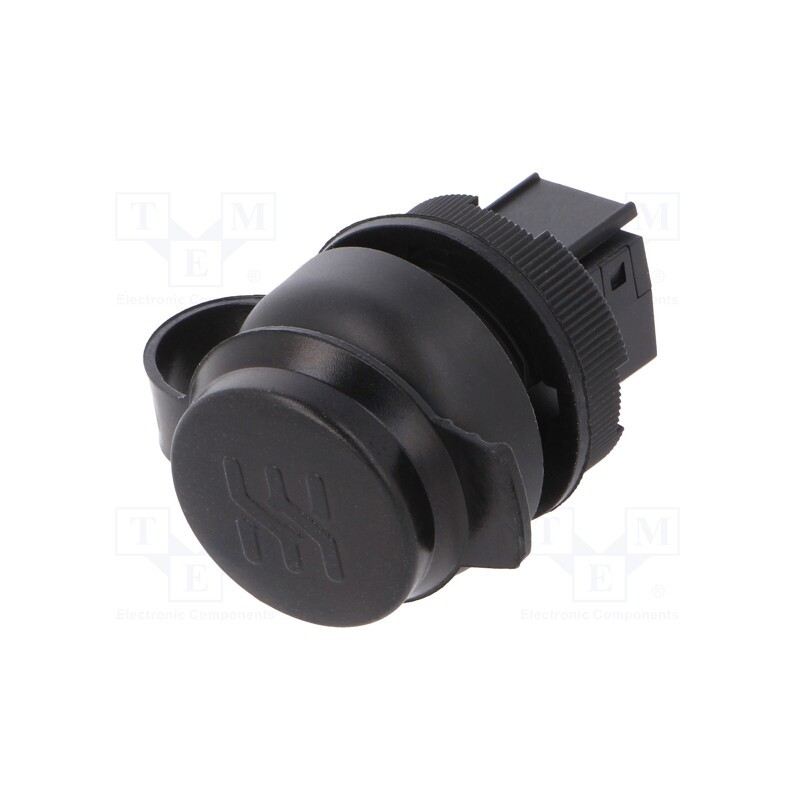 1 pcs x WEIDMu00dcLLER - IE-FCM-USB-A - USB socket, 22mm, FrontCom, -40÷70°C, Ø22mm, IP65, black