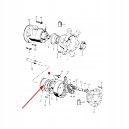 Rear axle reduction washer 0 5mm mf3 ursus