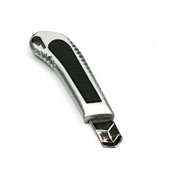 Folding knife in an aluminum frame with an 18mm blade