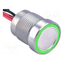 1 pcs x ONPOW - PS165P10YNT1G24V - Switch: piezoelectric, Pos: 2, SPST-NO, 0.2A/24VAC, 0.2A/24VDC