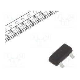 1 pcs x STMicroelectronics - ESDCAN06-2BLY - Diode: TVS array, 38V, 3A, 230W, bidirectional,double, SOT23-3