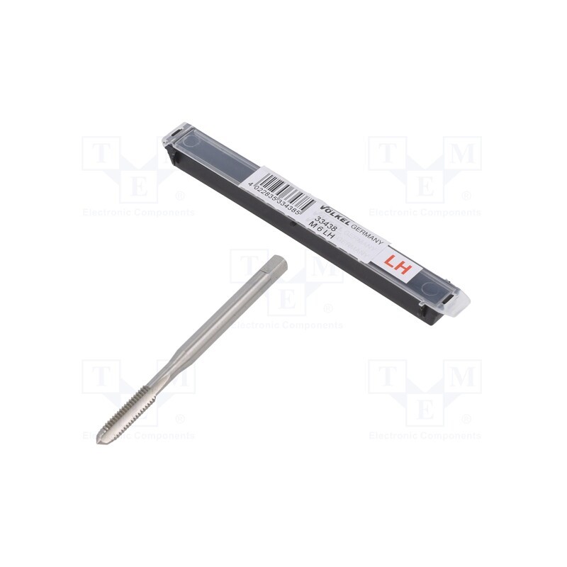 1 set x Vu00d6LKEL - 33438 - Tap, high speed steel cobalt HSS-E, M6, 1, 80mm, 4,9mm