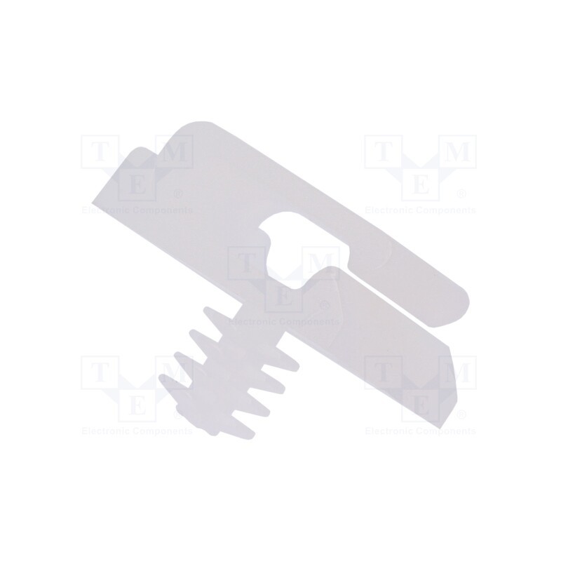 100 pcs x ESSENTRA - MBHWSSE-1-01 - Cable holder with finned arbor, polyamide, natural, UL94V-2