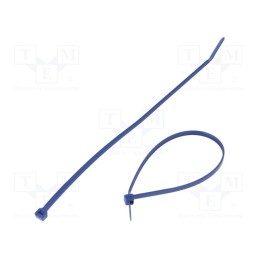 100 pcs x PANDUIT - PLT2I-C186 - Cable tie, with metal, L: 203mm, W: 3.4mm, polypropylene, 80N, blue