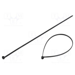 100 pcs x BM GROUP - BMNL2025 - Cable tie, with a metal clasp, L: 200mm, W: 2.5mm, polyamide, 180N