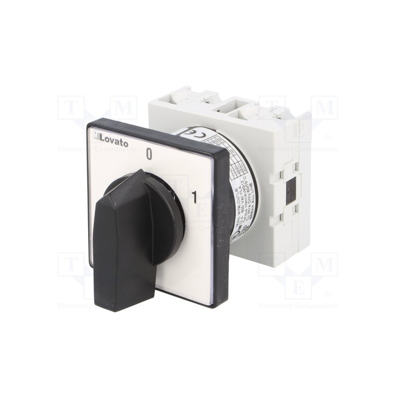 1 pcs x LOVATO ELECTRIC - GX1691U - Switch: cam switch, Stabl.pos: 2, 16A, 0-1, for building in, Pos: 2