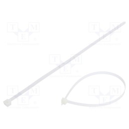 100 pcs x FIX&FASTEN - FIX-S-7.6X380T/N - Cable tie, L: 380mm, W: 7.6mm, polyamide, 667N, natural, Ømax: 102mm