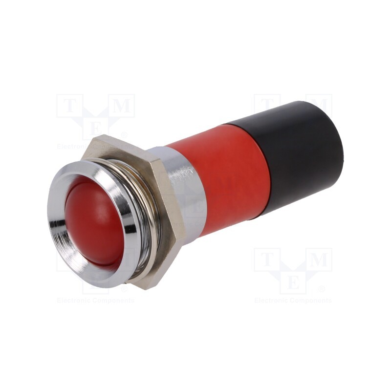 1 pcs x SIGNAL-CONSTRUCT - SSBD22H0289 - Indicator: LED, recessed, red, 230VDC, 230VAC, Ø22.2mm, IP67, metal
