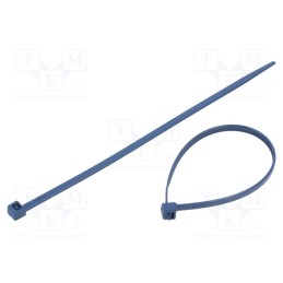 100 pcs x BM GROUP - BMBX1536 - Cable tie, with metal, L: 150mm, W: 3.6mm, polyamide, 180N, blue