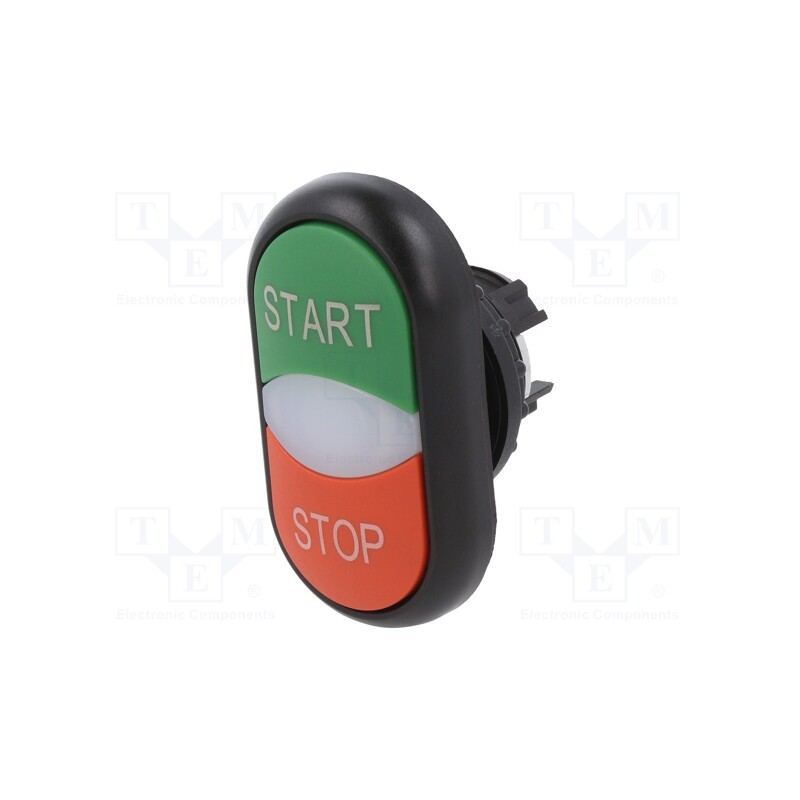 1 pcs x EATON ELECTRIC - M22S-DDL-GR-GB1/GB0 - Switch: double, 22mm, Stabl.pos: 1, green/red, M22-FLED,M22-LED