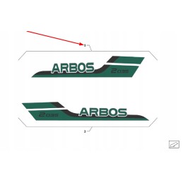 Te2s511040001k sticker arbos 2035 left
