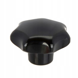 Star knob m12x63, black phenolic resin