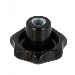 Star knob m12x63, black phenolic resin