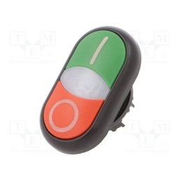 1 pcs x EATON ELECTRIC - M22S-DDL-GR-X1/X0 - Switch: double, 22mm, Stabl.pos: 1, green/red, M22-FLED,M22-LED