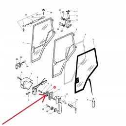 3806414m1 door handle washer