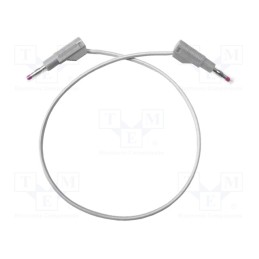 1 pcs x MUELLER ELECTRIC - BU-P4911B-24-9 - Test lead, 20A, banana plug 4mm,both sides, Urated: 1kV, Len: 0.6m