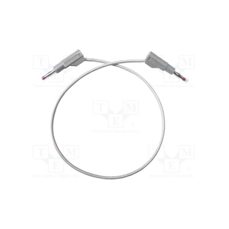 1 pcs x MUELLER ELECTRIC - BU-P4911B-24-9 - Test lead, 20A, banana plug 4mm,both sides, Urated: 1kV, Len: 0.6m