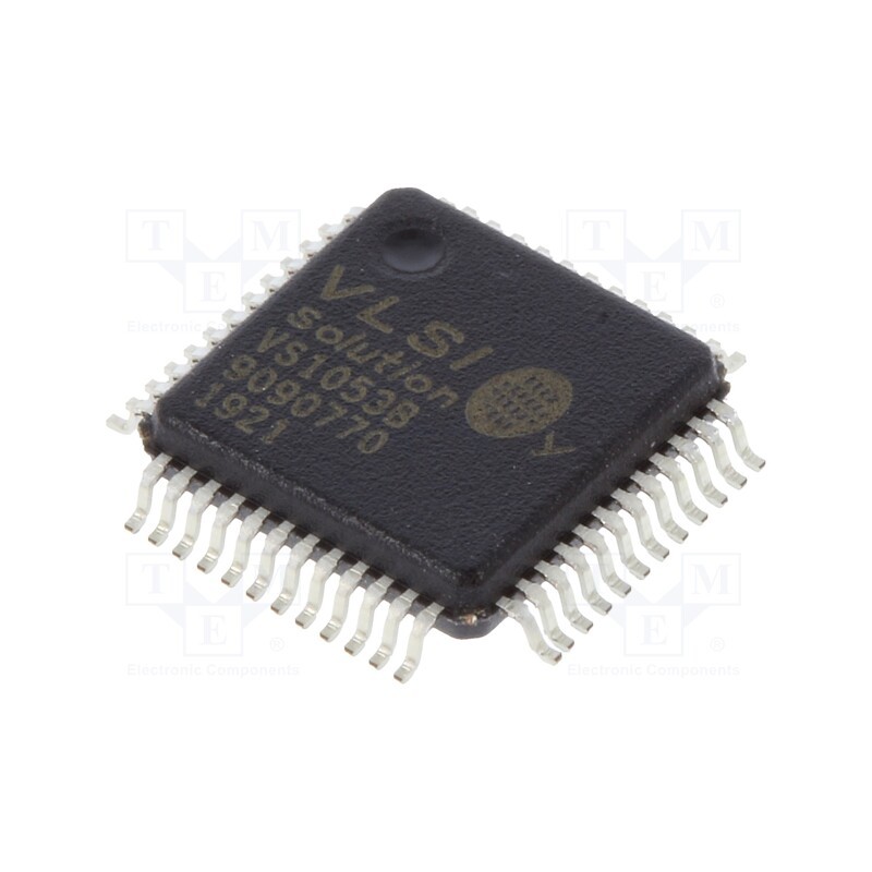 1 pcs x VLSI - VS1053B-L - IC: interface, codec audio, I2S,SPI,UART, SMD, LQFP48