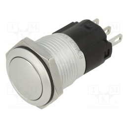 1 pcs x EAO - 82-4571.1000 - Switch: vandal resistant, Pos: 2, SPDT, 3A/240VAC, 3A/240VDC, Ø16mm
