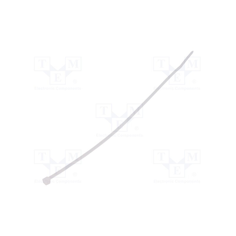 100 pcs x ABB - 7TCA300180R0002 - Cable tie, L: 250mm, W: 4.8mm, polyamide, 220N, natural, Ømax: 60mm