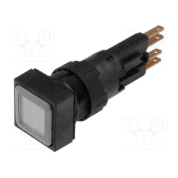 1 pcs x EATON ELECTRIC - Q18LT-WS/WB - Switch: push-button, 16mm, Stabl.pos: 1, white, filament lamp