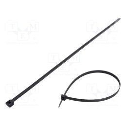 100 pcs x FIX&FASTEN - FIX-S-9.0X450/BK - Cable tie, L: 450mm, W: 9mm, polyamide, 778N, black, Ømax: 130mm