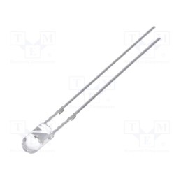 1 pcs x OPTOSUPPLY - OSR5RU3E31B - LED, 3mm, red, 1120÷1560mcd, 30°, Front: convex, No.of term: 2