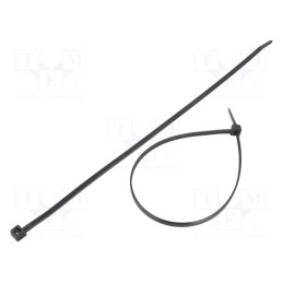100 pcs x FIX&FASTEN - FIX-S-4.8X300T/BK - Cable tie, L: 300mm, W: 4.8mm, polyamide, 333N, black, Ømax: 83mm