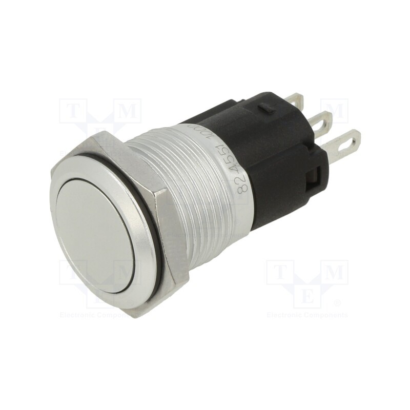 1 pcs x EAO - 82-4551.1000 - Switch: vandal resistant, Pos: 2, SPDT, 3A/240VAC, 3A/240VDC, Ø16mm