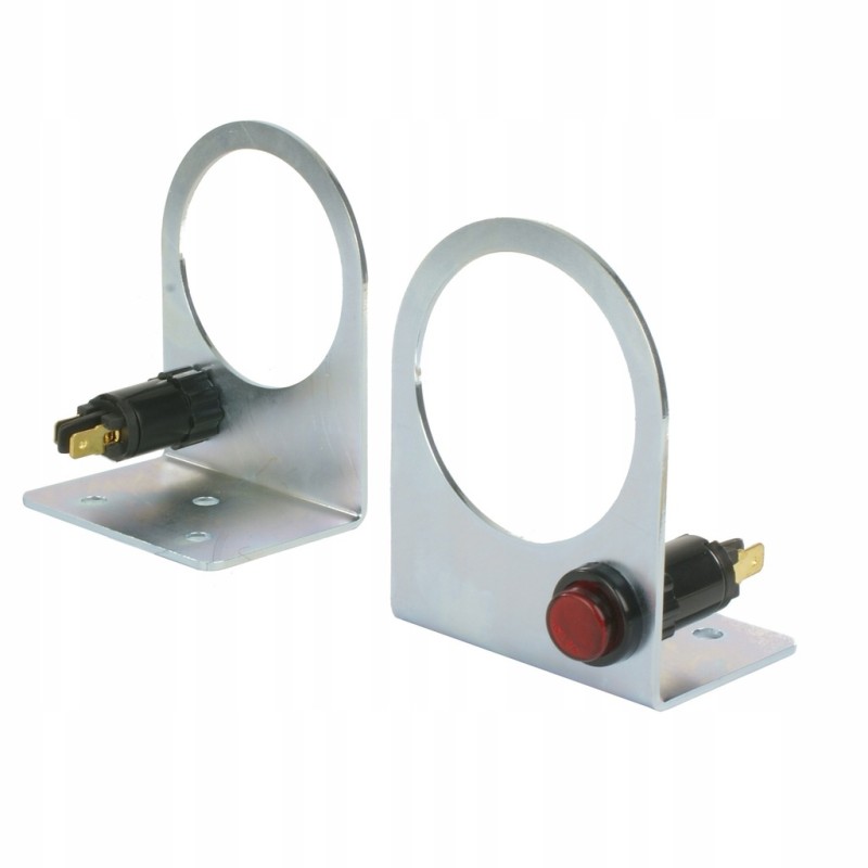 Pressure gauge board with red hydrolider indicator light