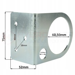 Pressure gauge mounting board with red indicator light