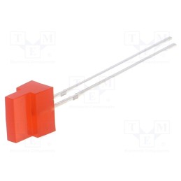 1 pcs x OPTOSUPPLY - OSR5JA7234B - LED, rectangular, 1.8x7.05mm, red, 150÷220mcd, 30°, Front: flat
