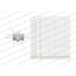 Hydraulic connection bb xge m45x2 35l x 1 1 4