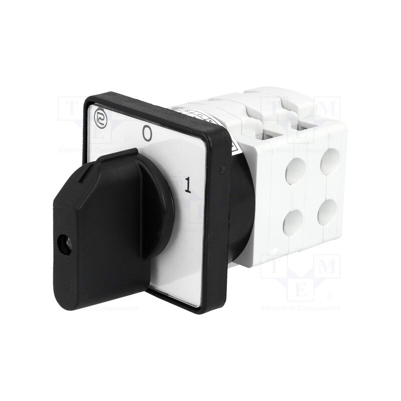 1 pcs x PROMET - S16JD1103A6 - Switch: cam switch, Stabl.pos: 2, 16A, 0-1, for building in, 4kW