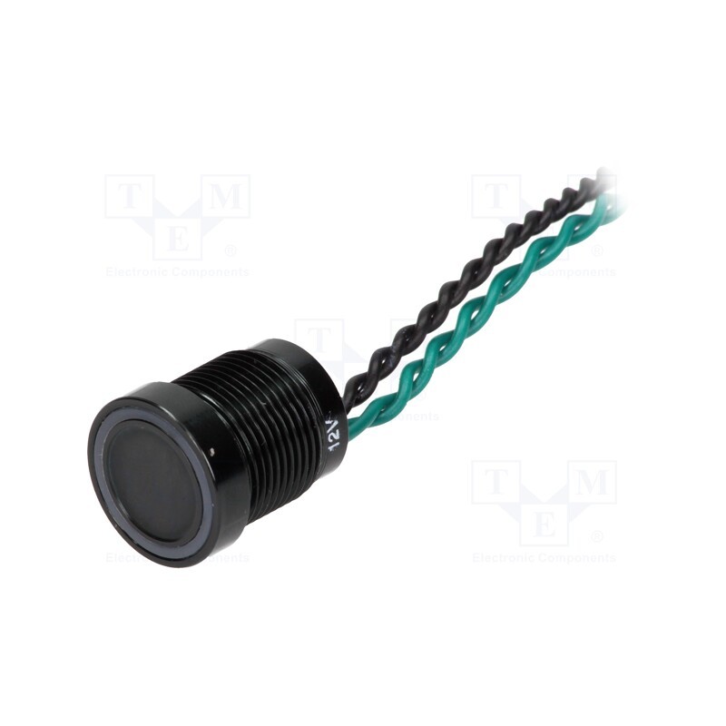 1 pcs x ONPOW - PS165P10YBK1G12V - Switch: piezoelectric, Pos: 2, SPST-NO, 0.2A/24VAC, 0.2A/24VDC